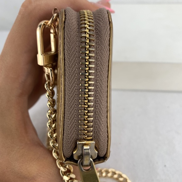 DIOR Trotter Patent Leather Zip Wallet on Chain - Picture 10 of 11